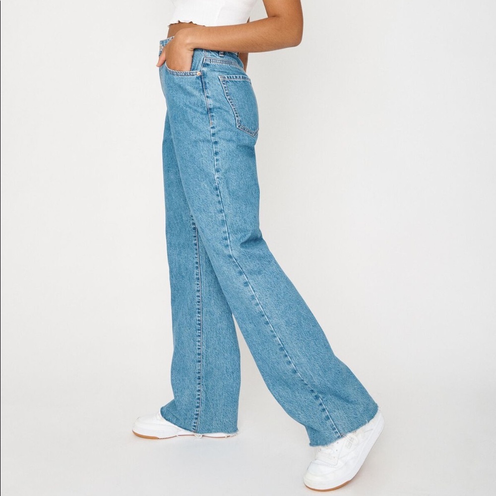 NWOT Garage denim high-waisted wide leg jeans